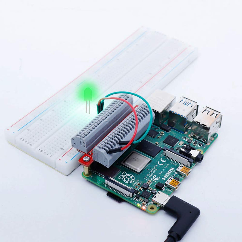  [AUSTRALIA] - Treedix Mini 40pin Pinout GPIO Spring Terminal Block Breakout Expansion Solderless Board Module Compatible with Raspberry Pi