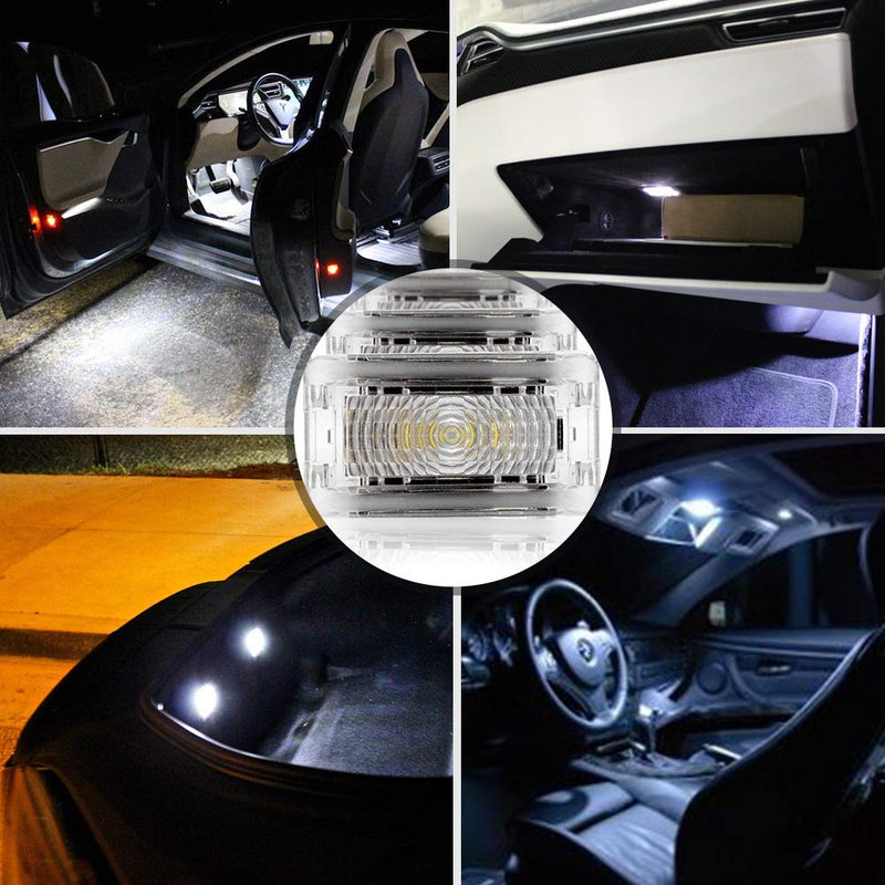  [AUSTRALIA] - CoolKo Ultra-bright LED Interior Light Upgrade Kit Compatible with Model S X Y 3 - Upgraded with 6 LED Lights Chips [4 Pieces]