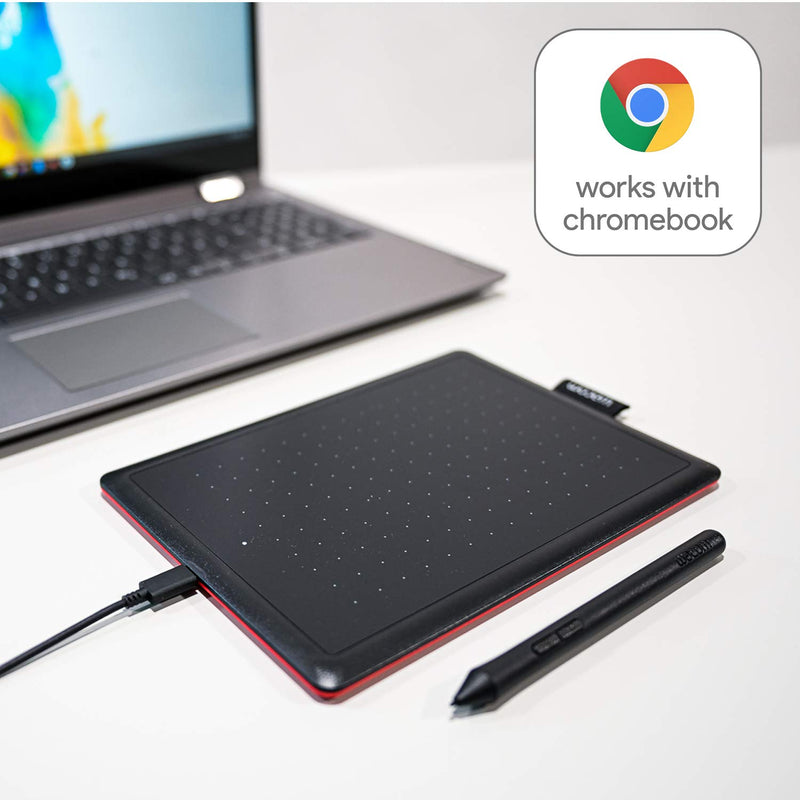  [AUSTRALIA] - One by Wacom Student drawing tablet for Windows PC, Mac and certified Works With Chromebook, Small