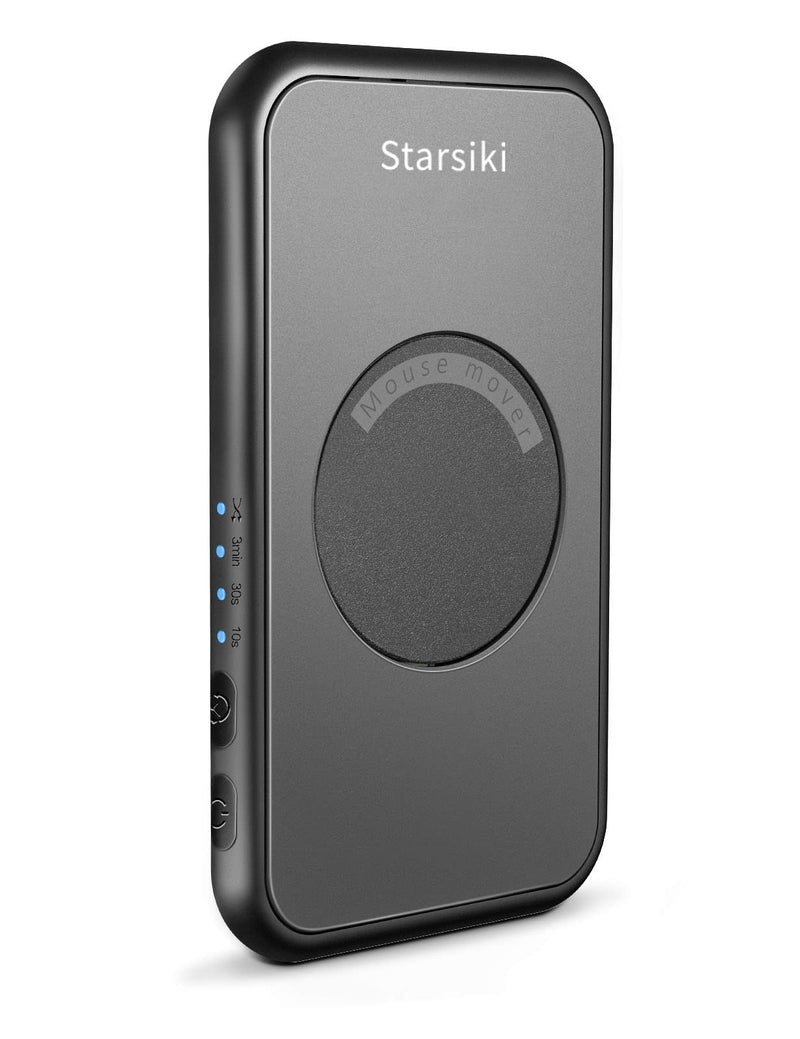  [AUSTRALIA] - 【Ultra-Slim Quiet】STARSIKI Undetectable Mouse Jiggler Interval Timer Adjustable, Mouse Mover with On/Off Switch, Automatic Device to Keep Moving Mouse Wiggler Shaker Clicker Random Movement DriverFree