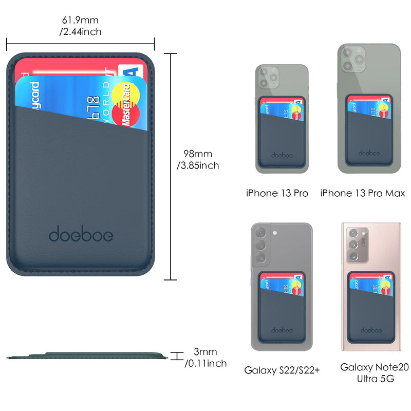  [AUSTRALIA] - doeboe Phone Wallet, Phone Card Holder with 3M Sticker, Compatible with iPhone, Samsung and Other Android Phones