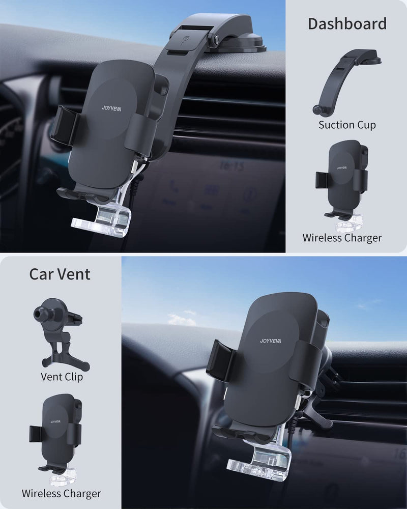  [AUSTRALIA] - 3 in 1 Wireless Car Charger for iPhone/Apple Watch/AirPods, Auto-Clamping Car Charging Mount, Car Phone Holder Charger for iPhone14/13/12/11/X/8, Apple Watch 8/7/6/5/4/3/2/SE, AirPods Pro 2/Pro/3/2