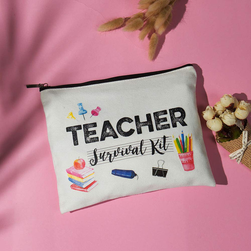 Teacher Appreciation Gifts Music Teacher Gifts Teacher survival kit Teacher Supplies for Classroom Best Teacher Gift Small Gift Bags Makeup Bag Teacher Bag for Women - LeoForward Australia