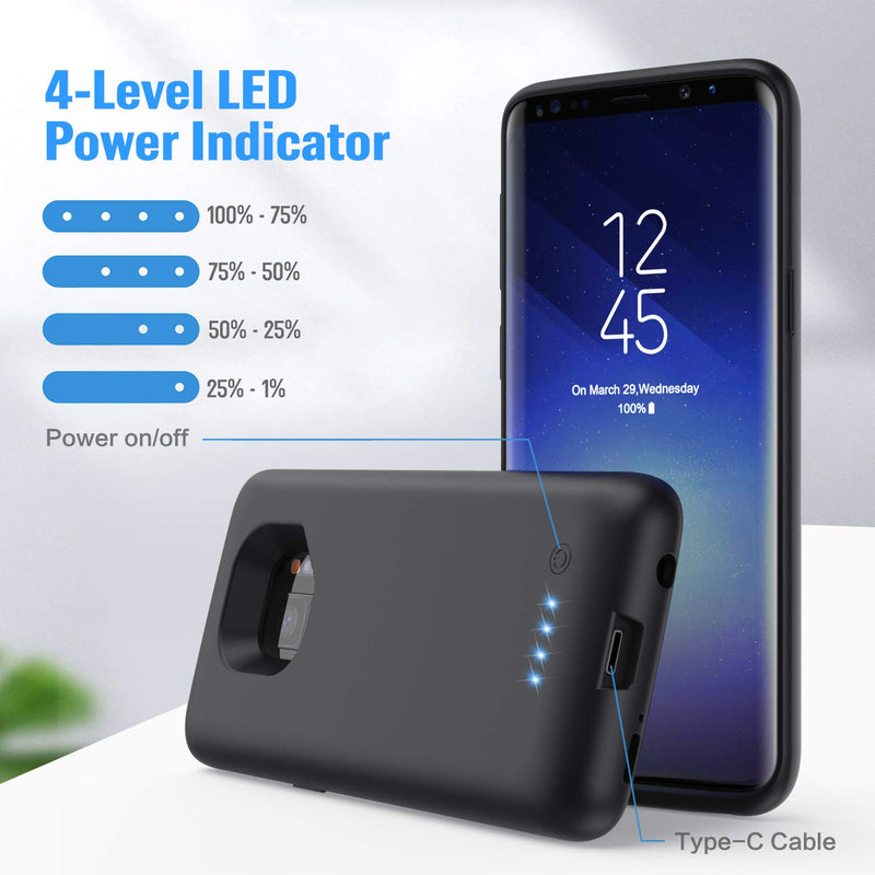  [AUSTRALIA] - Battery Case for Samsung Galaxy S9,[6000mAh] Portable Charging Case External Battery Pack for Samsung Galaxy S9 Rechargeable Charger Case Backup Power Bank(5.8 inch)