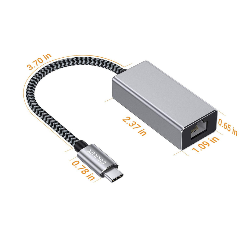  [AUSTRALIA] - Cubilux USB C to RJ45 Adapter, Type C Gigabit Ethernet Connector, Thunderbolt 4/3 Network Dongle Compatible with Pixel 7a, Pixel Fold, Pixel Tablet, Samsung S22/S21/S20 Note 20/10, Surface Laptop