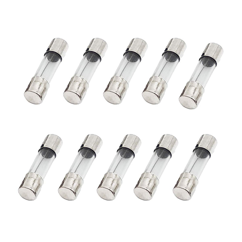  [AUSTRALIA] - 10Pcs T3.15AL250V 5x20mm 3.15A 250V Slow Blow Fuse T3.15AL Glass Slow-Acting Time-delay Fuse (3/16 in x 3/4 in)