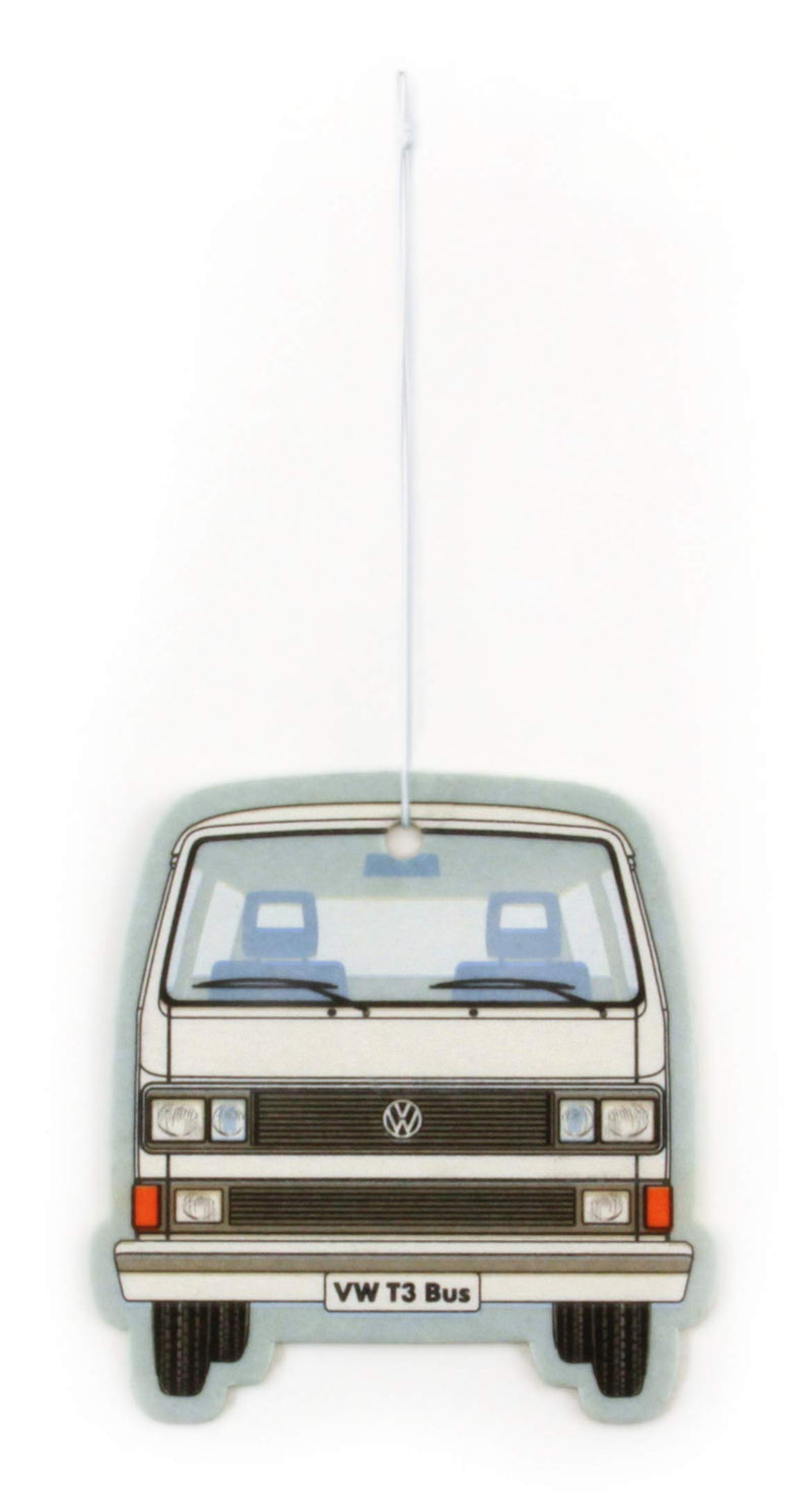 BRISA VW Collection - Volkswagen Scented Car Air Freshener Fragrance Deodorizer for Car/Auto or Home with Volkswagen Vanagon Bus T3 Camper Van FrontDesign (Pina Colada/White/2-pc Set) - LeoForward Australia