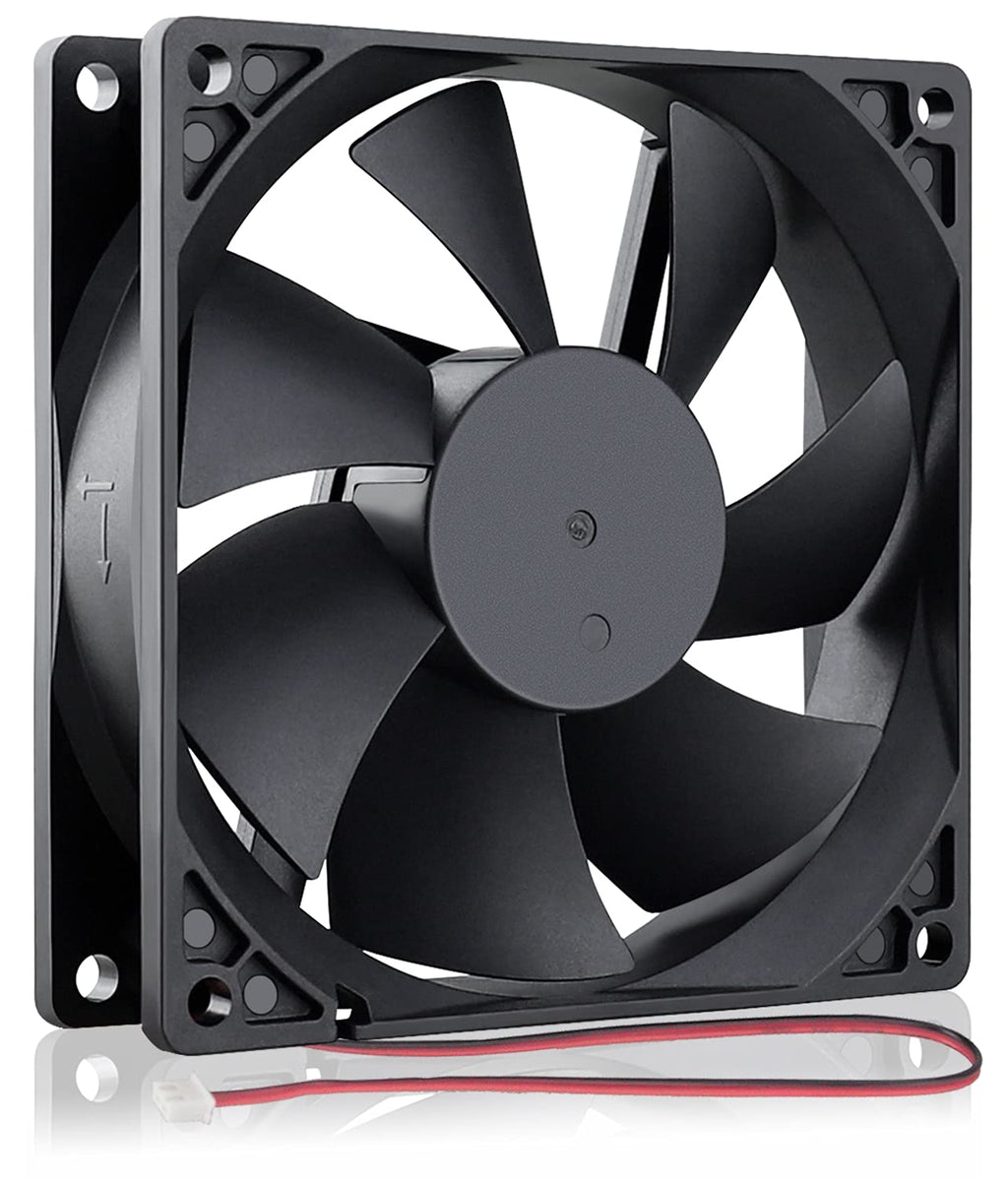  [AUSTRALIA] - GDSTIME 92mm x 92mm x 25mm 90mm 3.6 Inches 12v Brushless Dc Cooling Fan 2 Pin Sleeve Bearing