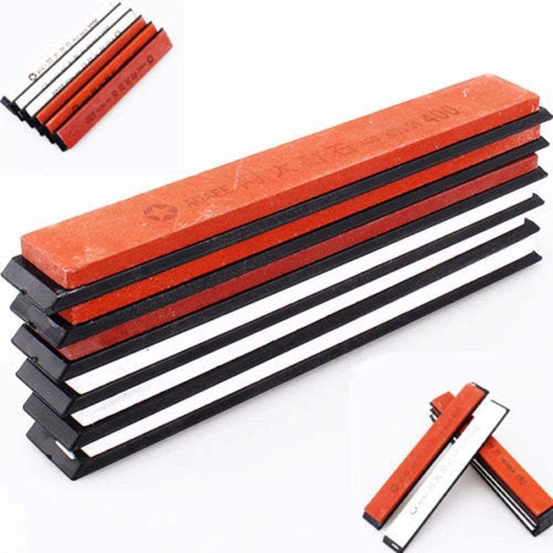  [AUSTRALIA] - Knife Sharpening Stone Set, 6Pcs/Set Whetstone Sharpening Stones Set Grit 180# 400# 800# 1500# 2000# 3000# Safe Knife Sharpener Set Professional Sharpening System for Kitchen