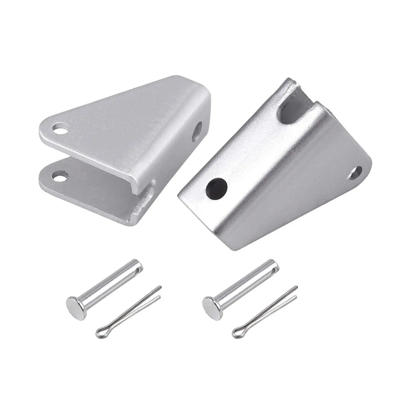  [AUSTRALIA] - Justech 2PCs Mounting Brackets Stainless Steel for Heavy-Duty Linear Actuators-Silver