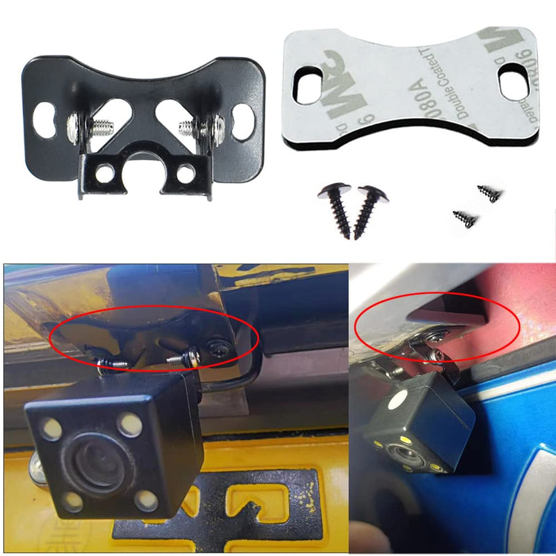  [AUSTRALIA] - ThtRht 3 Pack Car Rear Camera Holder Mounting Bracket Auto Dash Cam Rearview Camera Mount Stand Vehicle SUV Truck RV Backup DVR Back Reverse View Base 2in1 Windshield Window Mirror Sticker + Screws