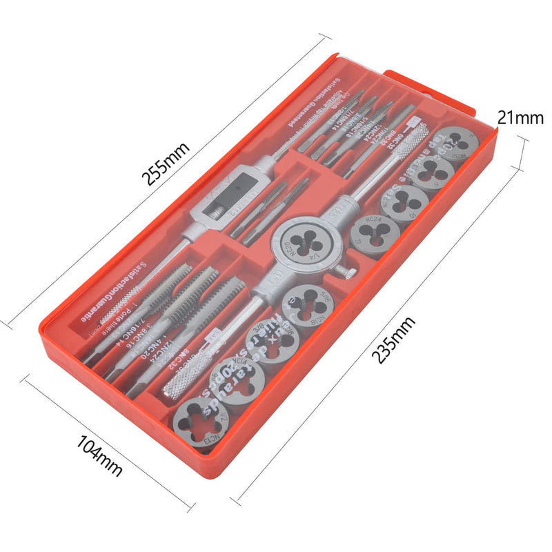  [AUSTRALIA] - Gunpla 20-piece high-quality alloy steel tap and drill set Inch | 6NC32-1/2"NC-13