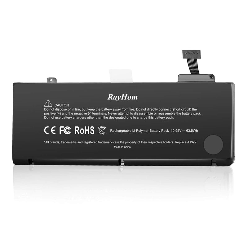  [AUSTRALIA] - A1278 A1322 Replacement Battery for MacBook Pro 13 inch [2009 2010 2011 2012 Version] 661-5229 661-5557 020-6547-A 020-6765-A -High Performance and Long Lasting [10.95V/63.5Wh] 63.5Wh