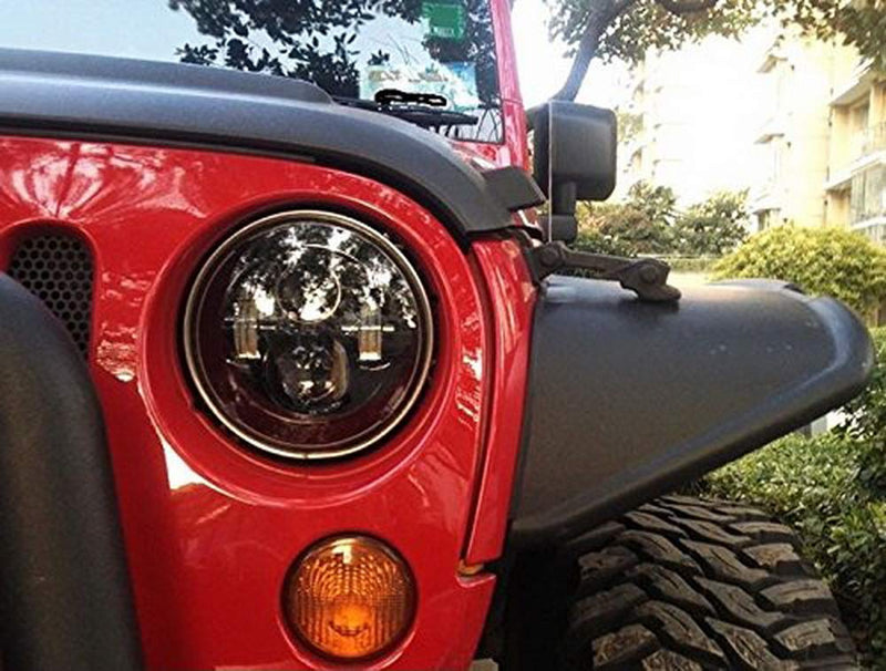  [AUSTRALIA] - iJDMTOY (2) H4-To-H13 Compatible With Jeep Wrangler JK Anti-Flicker Decoders Fit Any 7-Inch Round LED Headlight Systems