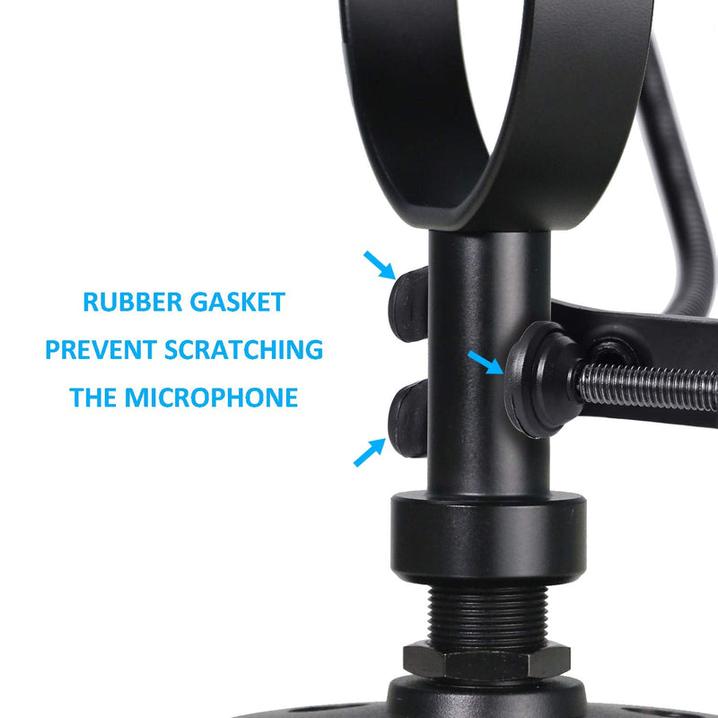  [AUSTRALIA] - MV7 Microphone Pop Filter Mask Shield For Shure MV7 Mic, 4 Inch 3 Layers Windscreen with Flexible 360°Gooseneck Clip by SUNMON