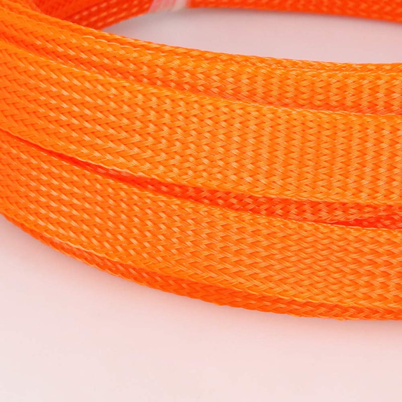  [AUSTRALIA] - Othmro 5m/16.4ft PET Expandable Braid Cable Sleeving Flexible Wire Mesh Sleeve Orange