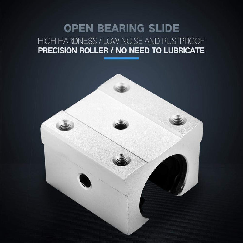  [AUSTRALIA] - 4pcs Linear Bearing Pillow Block, 16mm SBR16UU Open Linear Motion Bearing Block Slide for CNC Part