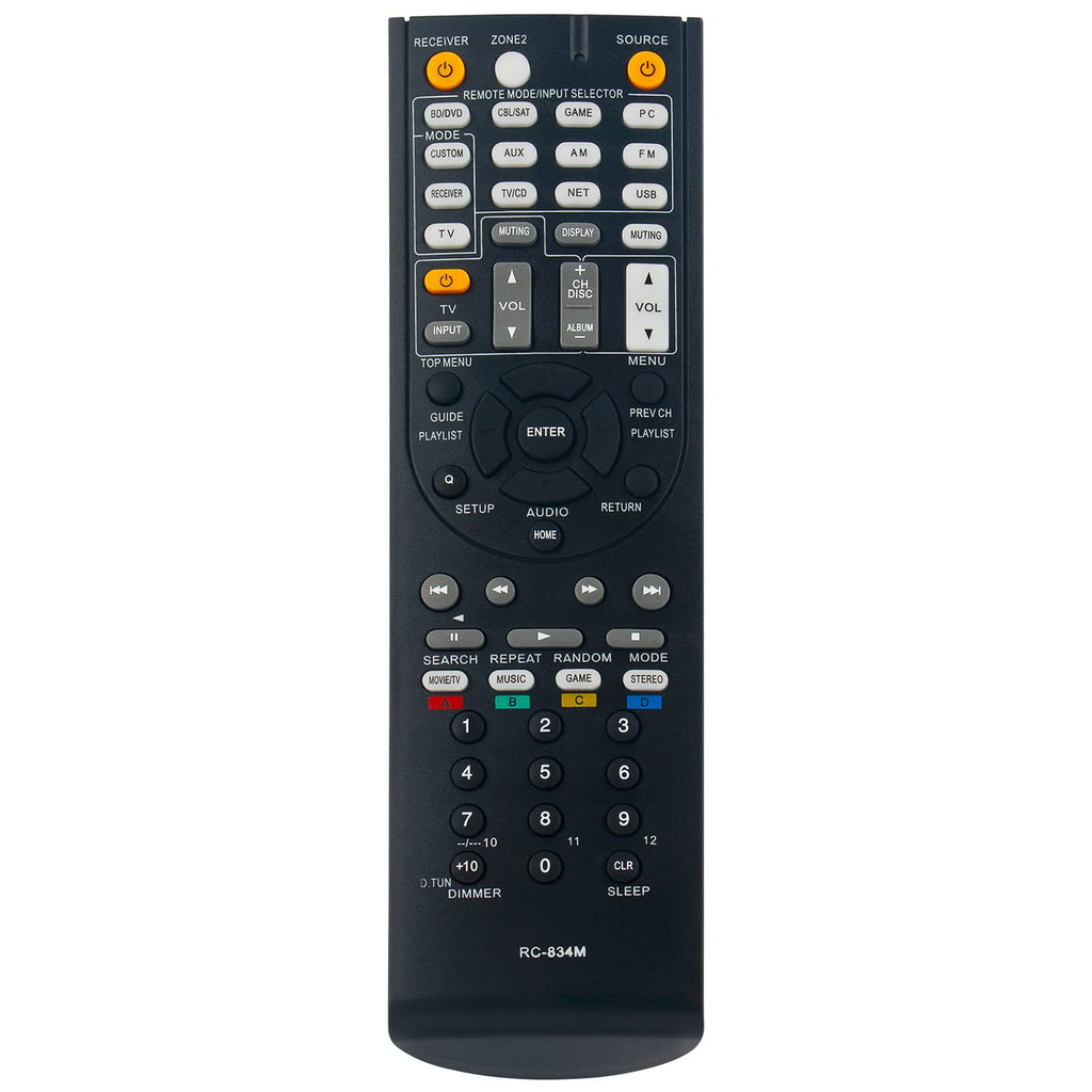  [AUSTRALIA] - RC-834M Replacement Remote Control fit for Onkyo AV Receiver TX-NR515 TX-NR414 HT-RC440 HT-S6500 HT-S7500 HT-R791 HT-RC460 HT-R758 TXNR515 TXNR414 HTRC440 HTS6500 HTS7500 HTR791 HTRC460 HTR758