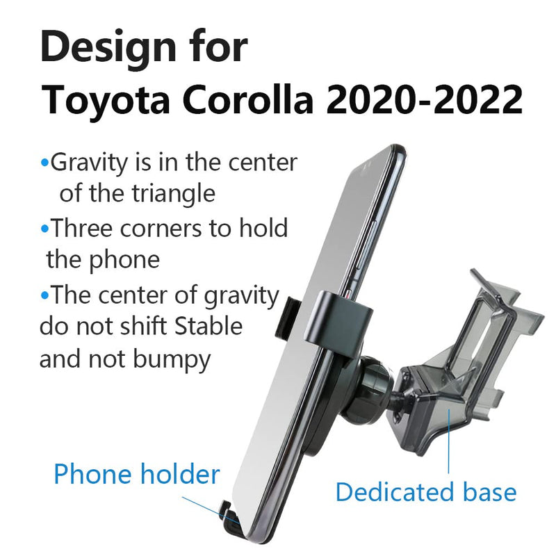  [AUSTRALIA] - LUNQIN Car Phone Holder for 2020-2023 Toyota Corolla GR Corolla Auto Accessories Navigation Bracket Interior Decoration Mobile Cell Phone Mount for Corolla 2020-2023