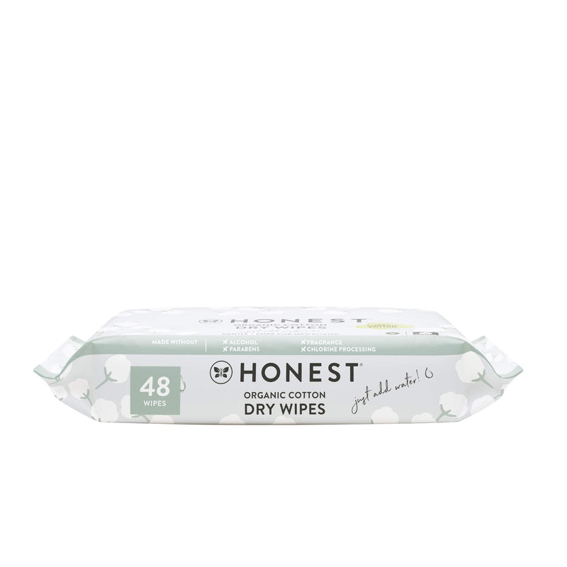 The Honest Company Organic Cotton Dry Wipes, 48 Count 48 Count (Pack of 1) - LeoForward Australia