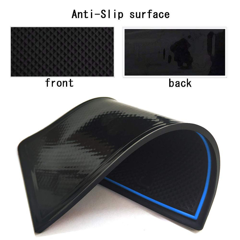  [AUSTRALIA] - Auovo Anti dust Mats for 2015-2019 Subaru Outback and Subaru Legacy Interior Accessories Custom Fit Door Pocket Liners Cup Holder Pads Console Mats(16pcs/Set) (Blue) blue