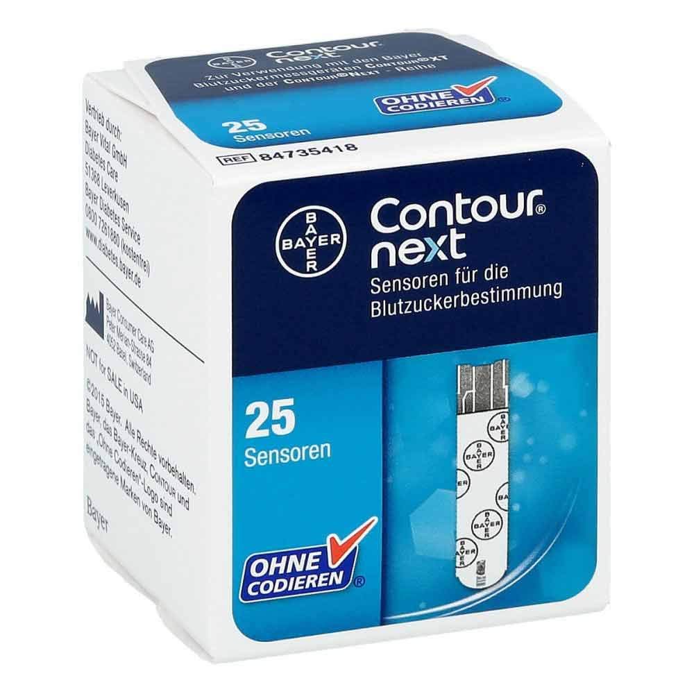  [AUSTRALIA] - Contour next sensors test strips, 1x25 pieces