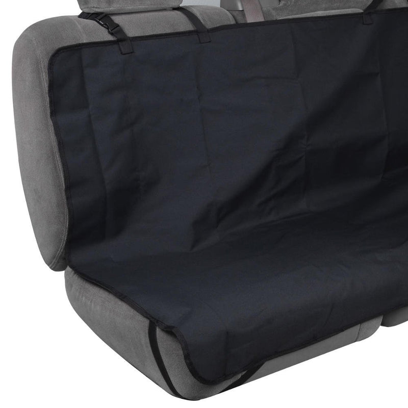  [AUSTRALIA] - BDK TravelDog Black Oxford Hammock Waterproof Car Bench Seat Cover for Pets