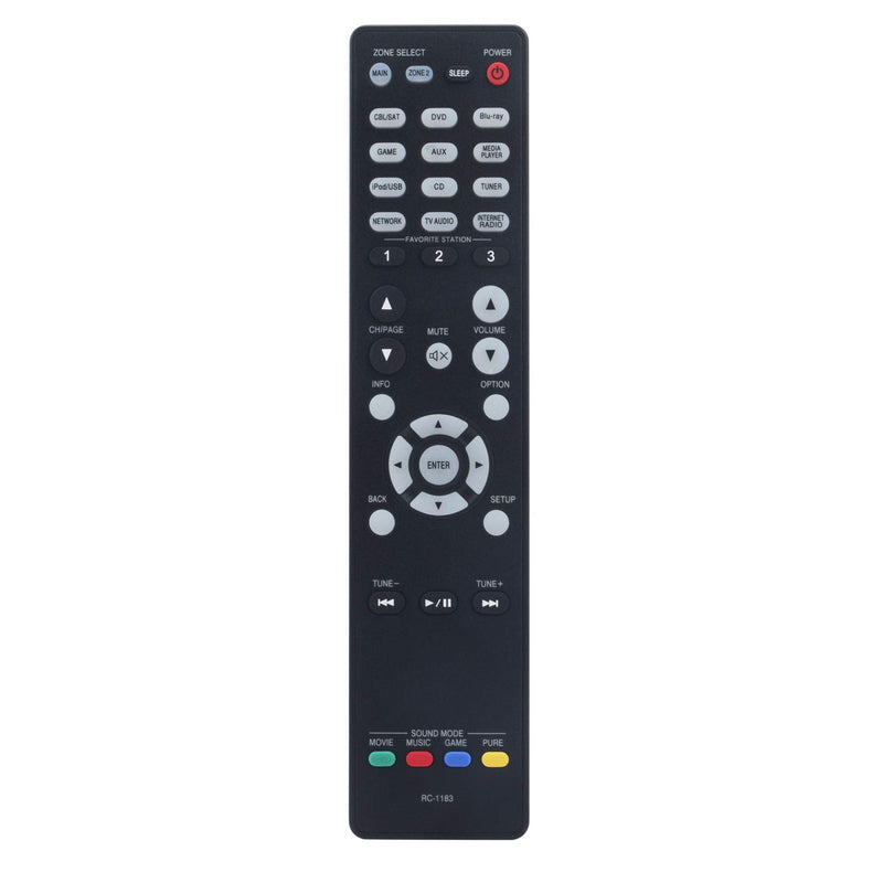 RC-1183 Replacement Remote Control fit for Denon Integrated Network AV Receiver AVR-E400 AVRE400 AVR-X2000 AVRX2000 30701013800AD RC1183 - LeoForward Australia