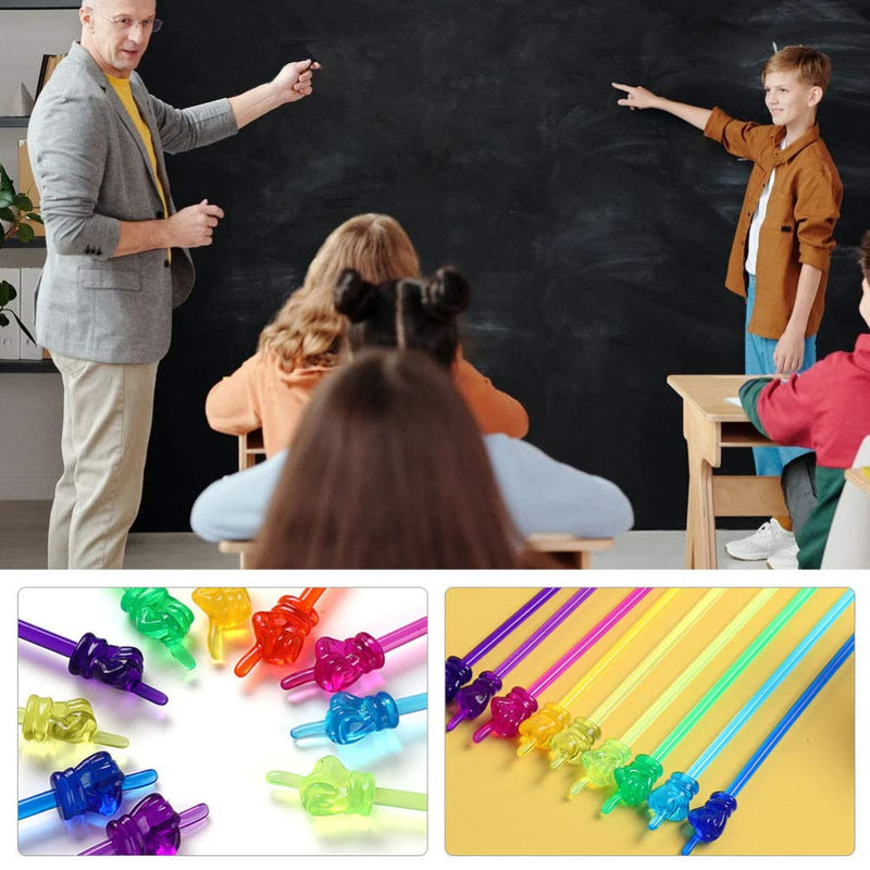  [AUSTRALIA] - NUOBESTY 10pcs Hand Pointers for Teachers Kids Toys Gesture Pointer Sticks Teacher Homeschool Classroom Helper Kisd Party Favors Gifts Mixed Color