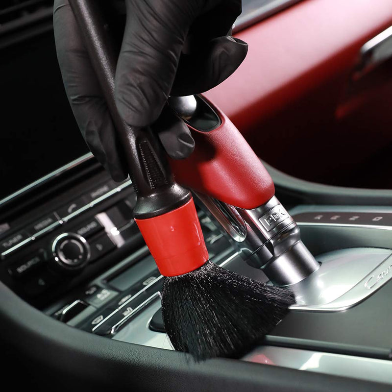  [AUSTRALIA] - SGCB PRO Soft Car Detailing Brush Set of 2, Delicate Static Duster Automotive Cleaning Brush Easy-Attract-Dust Deep Narrow Area Cleaning Smooth Fluffy Head Scratch Free for Car Computer Household