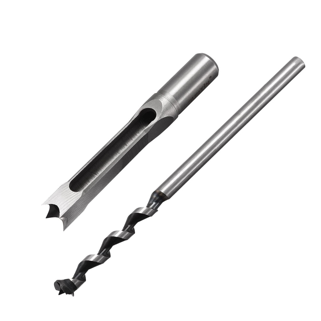  [AUSTRALIA] - uxcell Square Hole Drill Bits for Wood 9/16" x 210mm Mortising Chisel Bit Auger Spur Cutter Tool for Woodworking Carpentry Drilling Tool