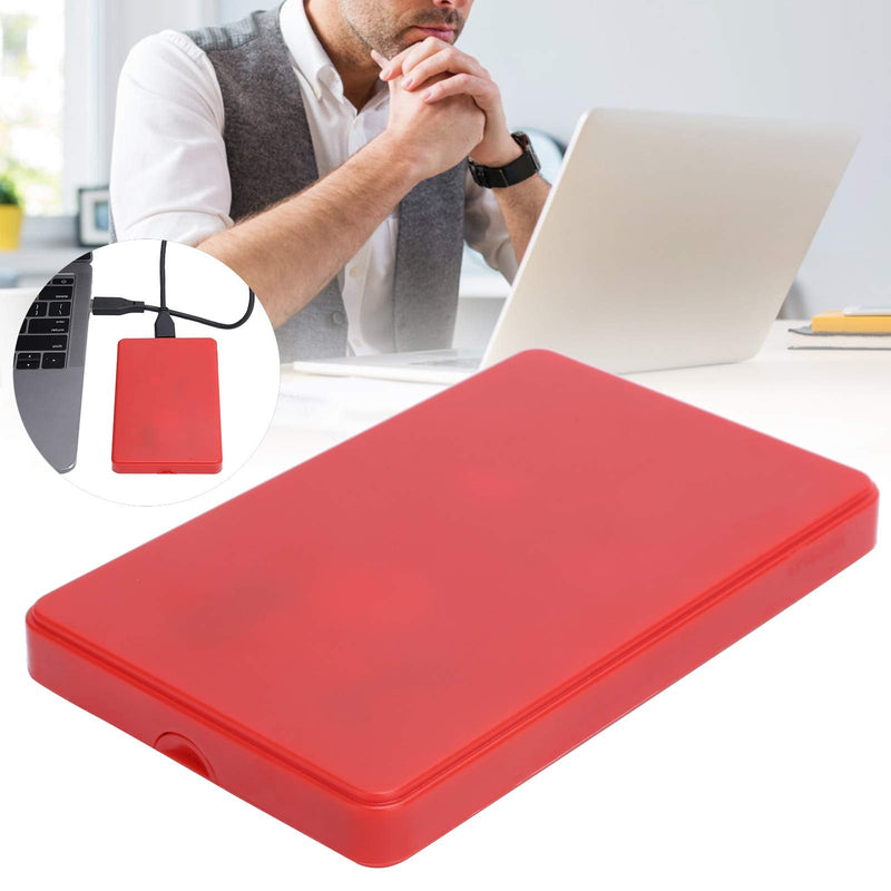  [AUSTRALIA] - YD0002 USB to 3.0 2.5 Inch Portable Mobile Hard Drive, 80G 120G 250G 320G 500G 1TB 2TB Universal External Hard Drive for Computer Monitors and Laptop, Red(80G)