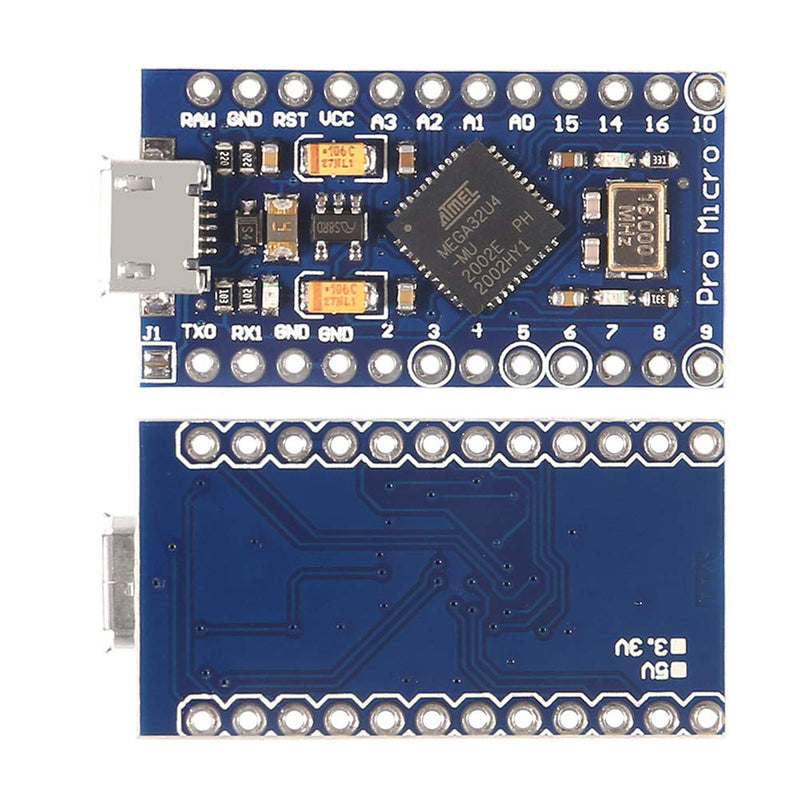  [AUSTRALIA] - ACEIRMC Pro Micro for Atmega32U4 5V 16MHz Bootloadered IDE Micro USB Pro Micro Development Board Microcontroller Compatible for Pro Micro Serial Connection with arduino Pin Header (3pcs)