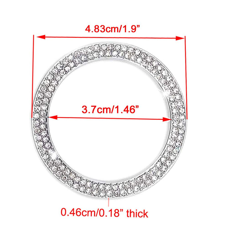 Bling Bling Crystal Car Engine Ignition Push Start Stop Button Cover Trim Ring Fit for Mercedes-Benz C E S M CLA CLS CLK GLA GLC GLE GL SL Class - LeoForward Australia