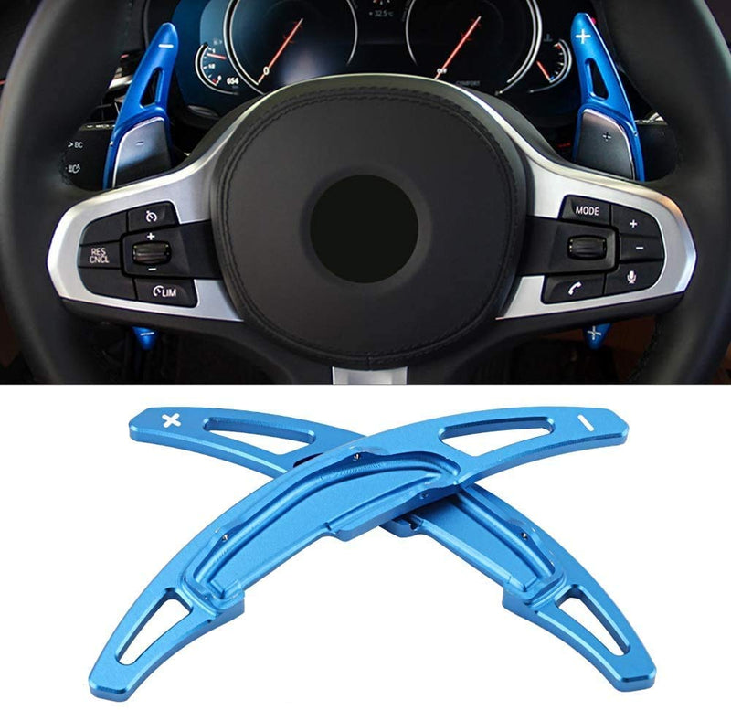 OP Steering wheel paddle shifter extensions for BMW M2 M3 M4 M5 M6 X5M X6M (BLUE) BLUE - LeoForward Australia