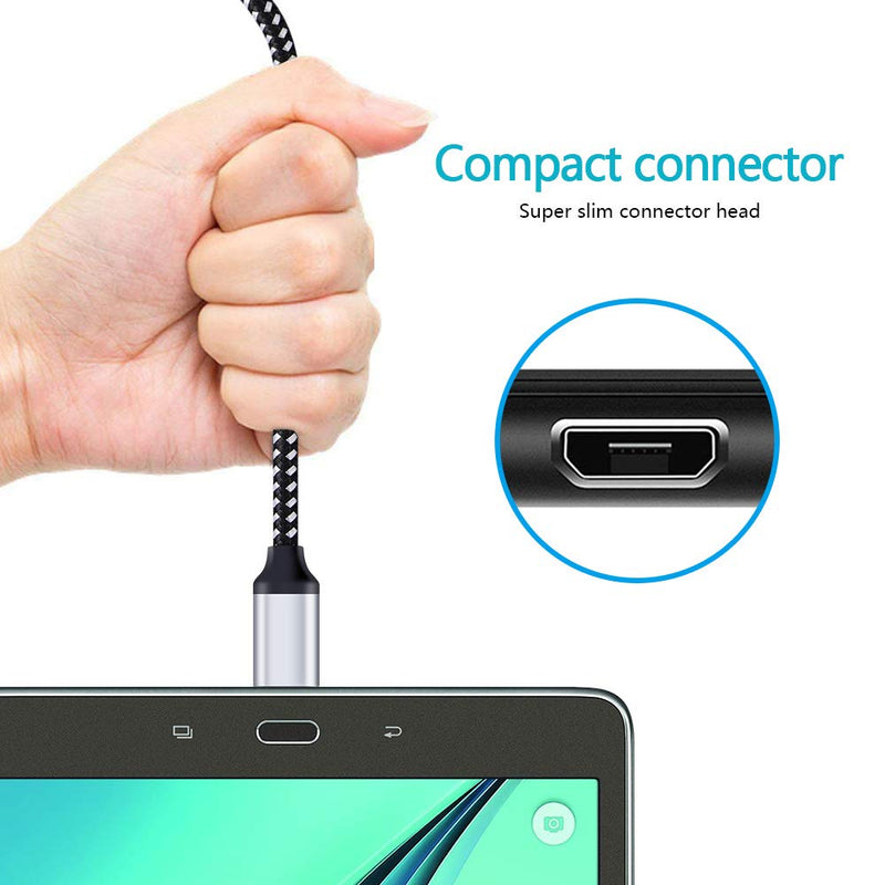  [AUSTRALIA] - Dual USB Car Phone Charger Adapter Plug Android Wall Charger Port 6FT Micro USB Cord Cable for Samsung Galaxy S7 S6 Edge A10s A10 J3 J7 Crown J7 Sky J7 Star Prime LG K50 K40 V10 K10