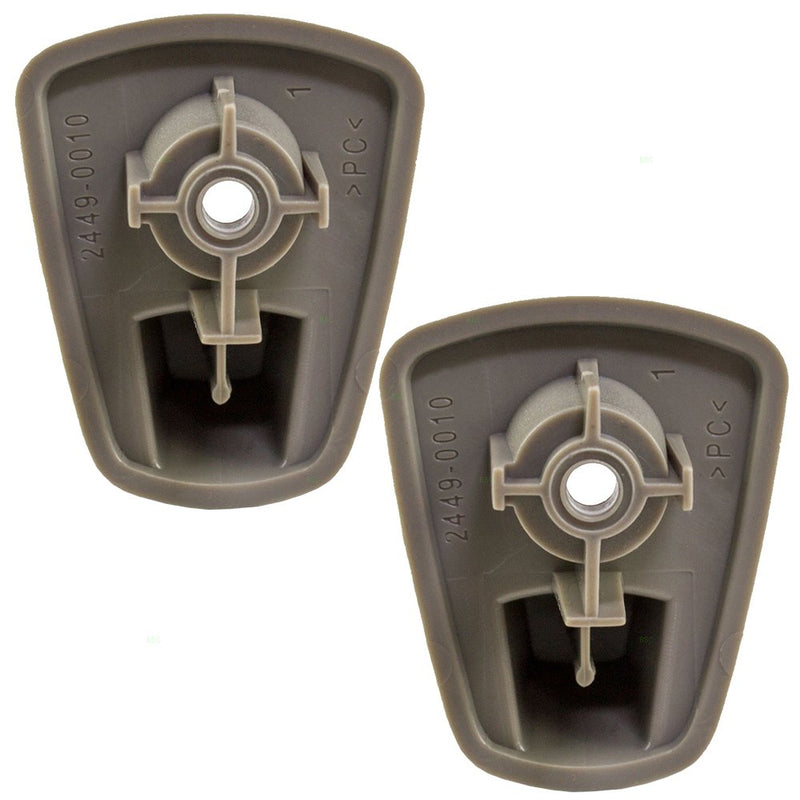  [AUSTRALIA] - Beige Sun Visor Retainer Clips Pair Set of Replacements for 05-07 Chrysler 300 Dodge 06-07 Charger & 07 Magnum 1EJ51BD1AA