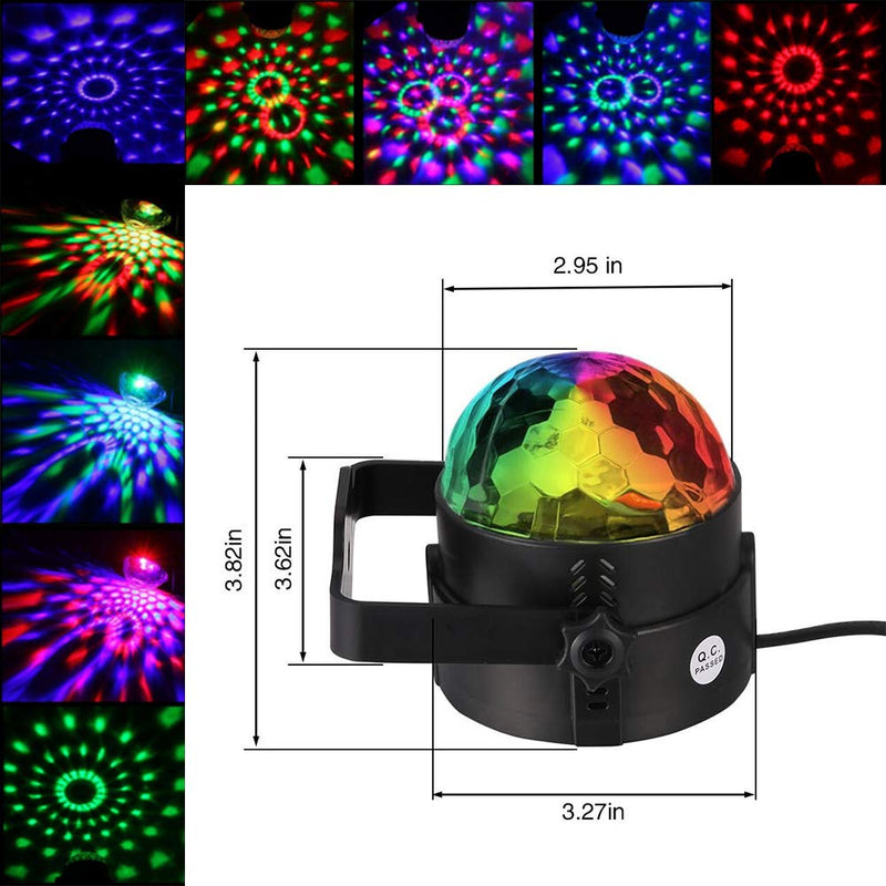 Litake Party Lights Disco Ball,Sound Activated Strobe Light with Remote,7 RGB Colors Changing DJ Stage Strobe Lights Indoor for Home Festival Bar Club Parties Xmas Birthday Wedding Show -2 Packs - LeoForward Australia