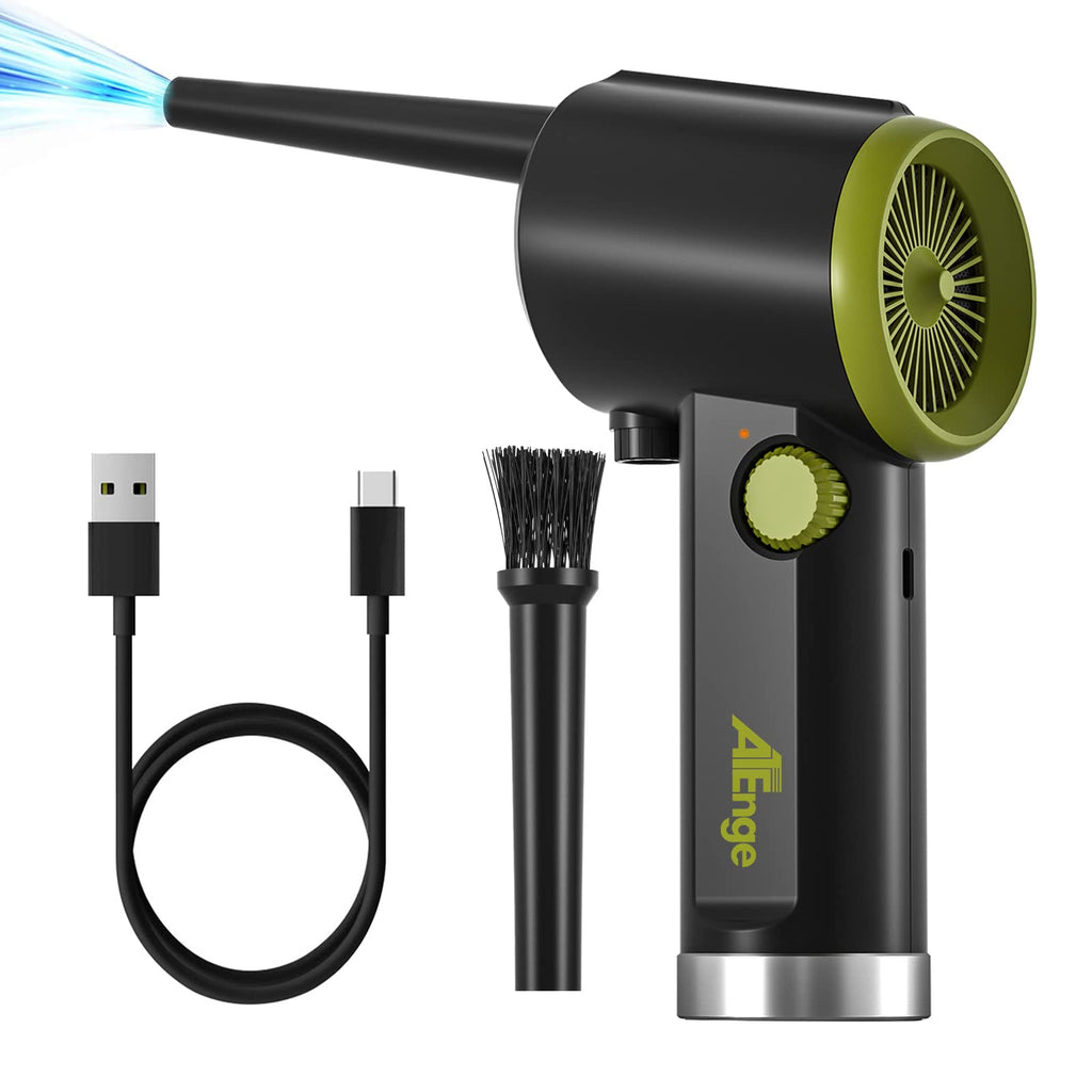  [AUSTRALIA] - Compressed Air Duster, 41000 RPM Electric Air Duster, Handheld Cordless Air Duster, Stepless Speed Motor, 6000mAh Rechargeable Air Blower, Type-C Fast Charge, for Computer, Keyboard, Pet House… TAD07