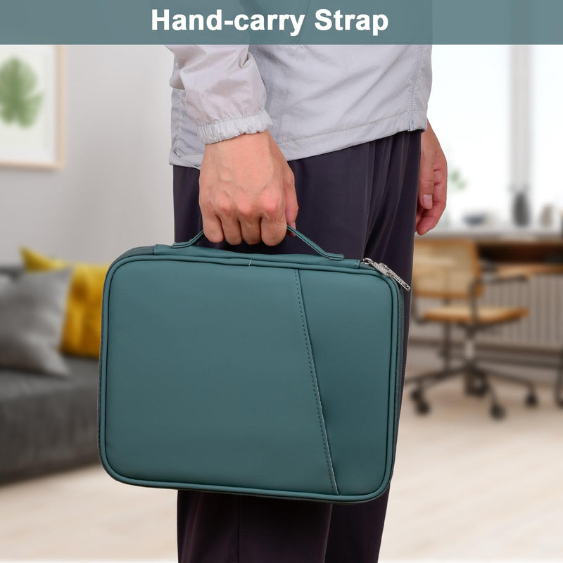  [AUSTRALIA] - iPad Pro 12.9 Sleeve Carrying Case, Padded Protective Accessories Bag for Pad Pro 12.9 M2/M1/2018-2020, Surface Pro 9/8/X/7/6, 12.4” Galaxy Tab S8/S7+ (PU-Teal Blue12.9) PU-Teal Blue12.9