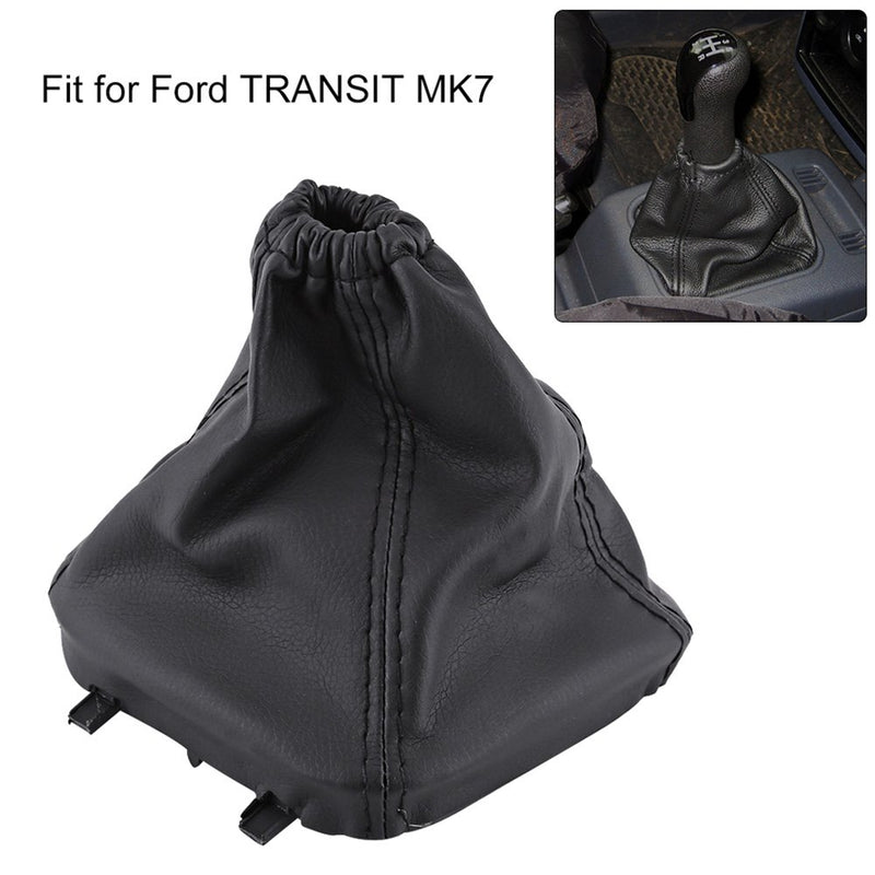  [AUSTRALIA] - Minyinla Car Gear Shift Stick Gaiter Boot PU Leather Dust-Proof Cover Gaiter Boot Replacement for Ford Transit MK7
