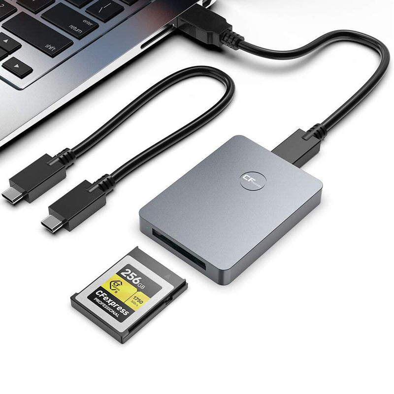  [AUSTRALIA] - CFexpress Card Reader, 10Gbps Type A CFexpress Adapter USB C to USB C/USB A Memory Card Reader with USB3.1 Gen2 Transfer Speed, Compatible with Windows/Mac/Linux/Android CFexpress Type A Card Reader