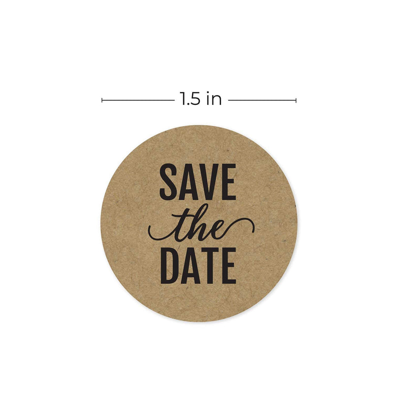 Save The Date Stickers / 250 Labels Per Roll / 1.5 inch Save The Date Wedding Seals - LeoForward Australia