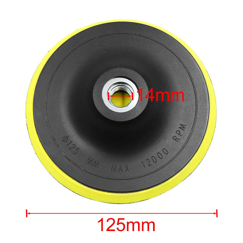  [AUSTRALIA] - X AUTOHAUX 5 Inch M14 Pad Backing Plate Hook Loop Polisher Buffing Car Auto Vehicle