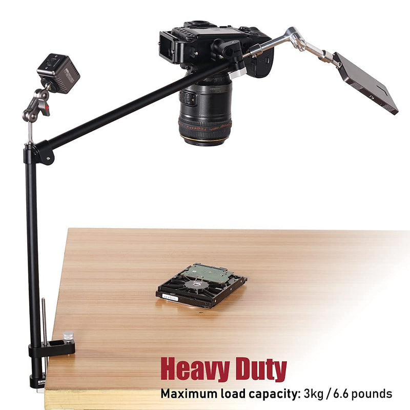  [AUSTRALIA] - Overhead Camera Stand,for DSLR,Webcam,iPhone,iPad Tablet,Ringlight,Projector Mount, Office Desk,Table for Overhead Photos and Videos