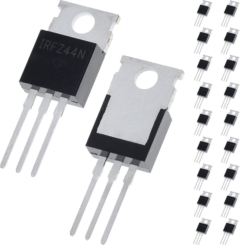  [AUSTRALIA] - DAOKAI IRFZ44N Transistor N-Channel Rectifier Power MOSFET Transistors 55V 49A 3-Pin Transistor Power TO220 for Electronic Experiments (Pack of 20)