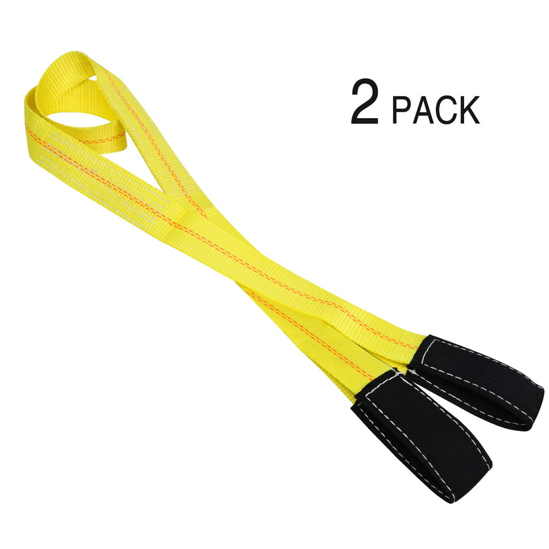  [AUSTRALIA] - Trekassy 2 Pack 6' x 2" Lift Sling Straps 10,000lbs Max Vertical Break Strength Capacity