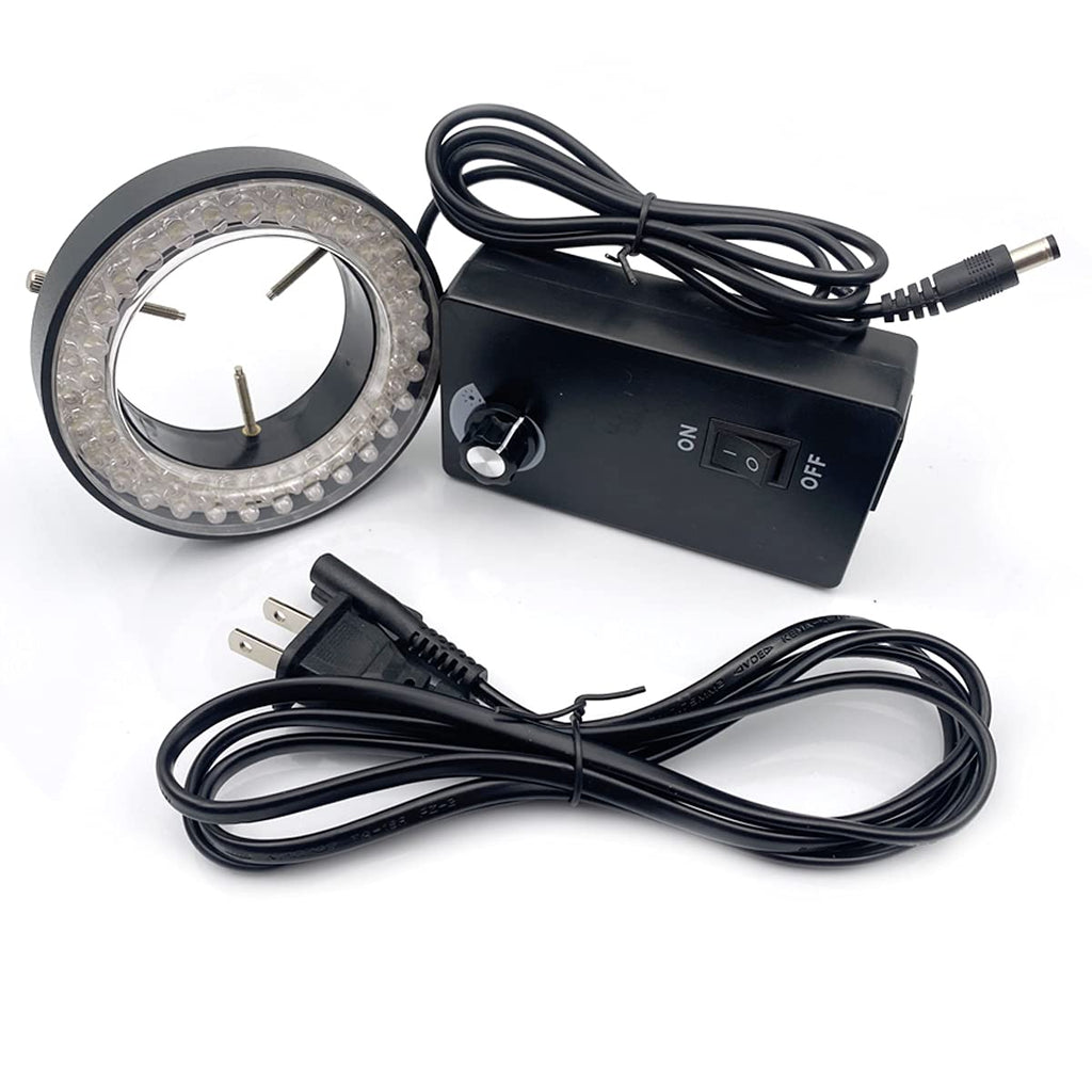  [AUSTRALIA] - Kiro&Seeu 60-LED Adjustable Ring Light Illuminator Lamp for Stereo Zoom Microscope