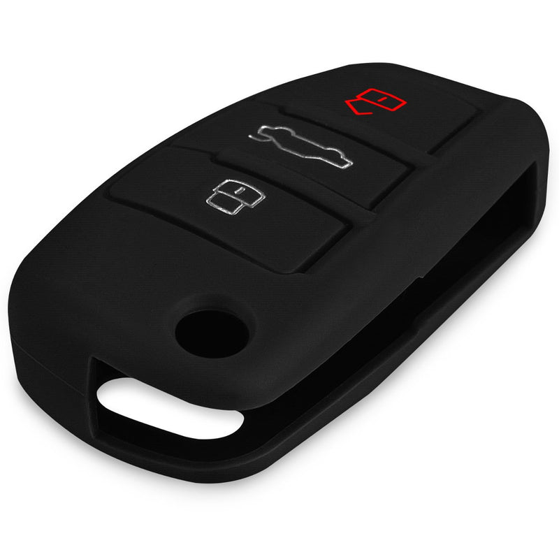 kwmobile Key Cover Compatible with Audi - Black - LeoForward Australia