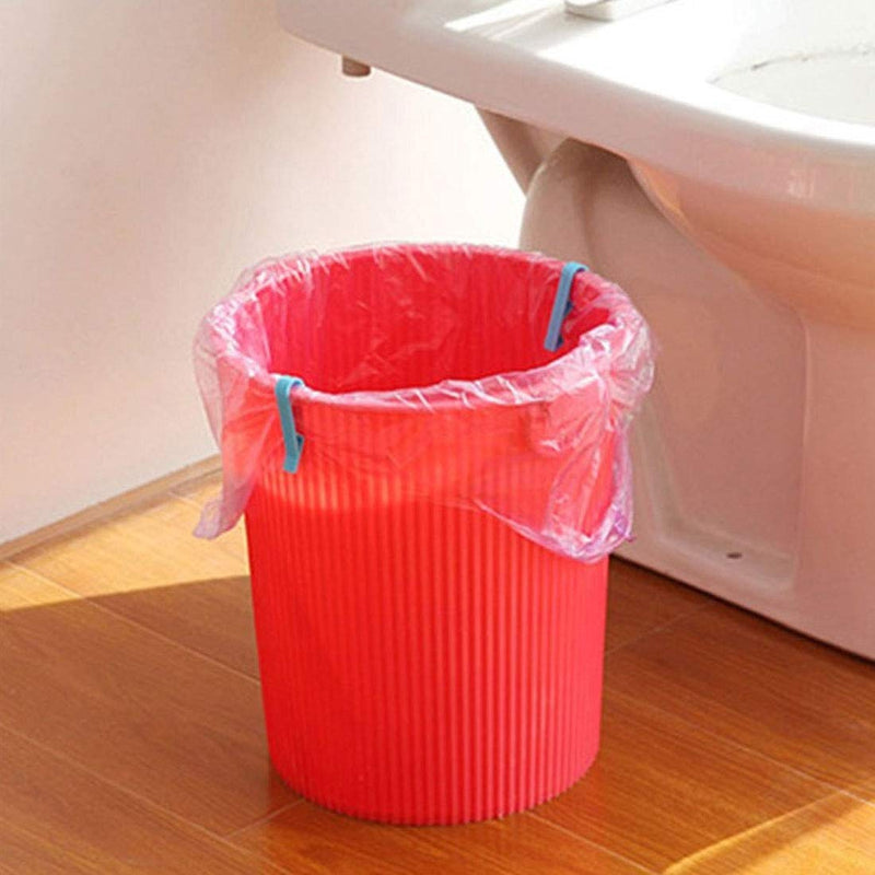  [AUSTRALIA] - GARASANI Household Garbage Can Waste Bin Trash Bag Fixed Clip Lock Holder Clips, Anti-Slip Fixation Clip Holder Garbage Bag Kitchen Accessorie 12Pcs (2 feet) 2 feet